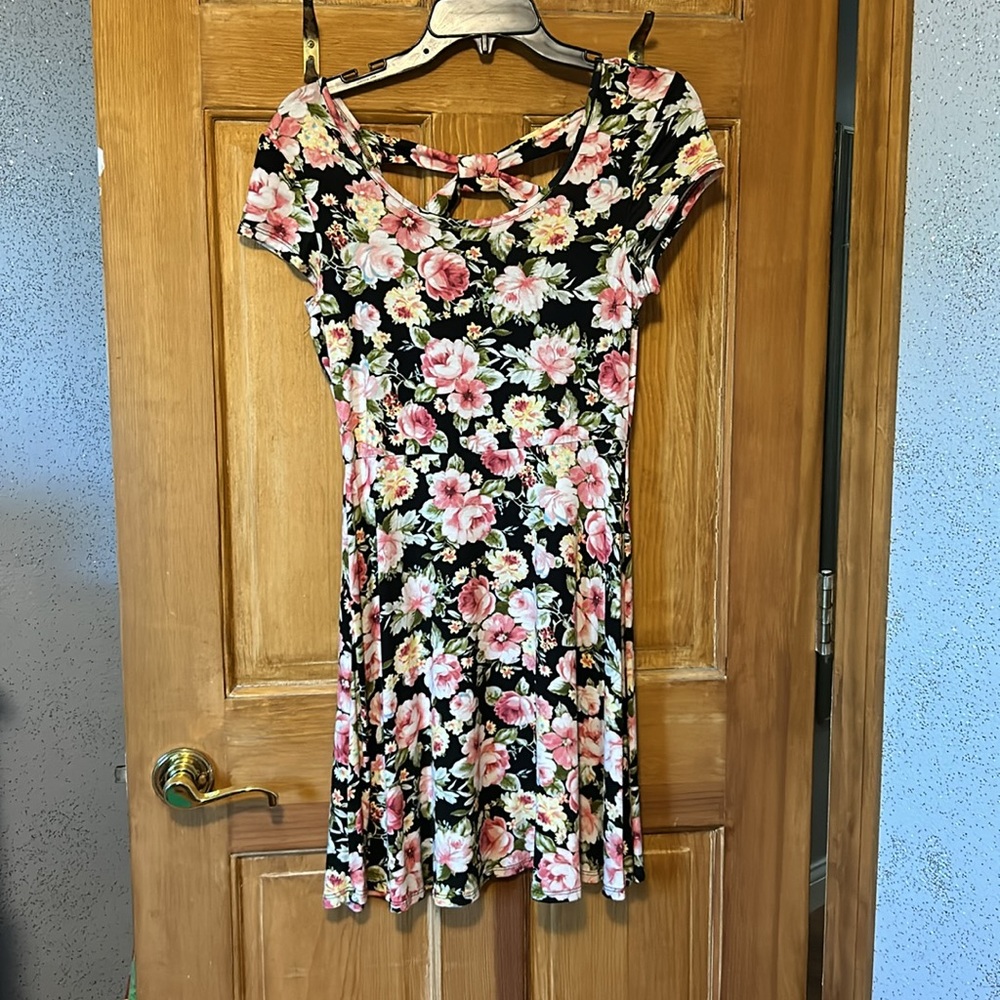 Knit Floral Dress